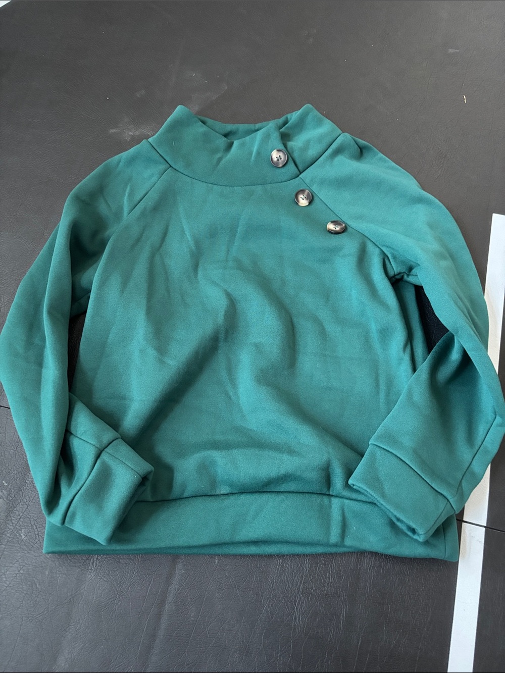 SHEIN Teal Button-Accent Women's Sweater